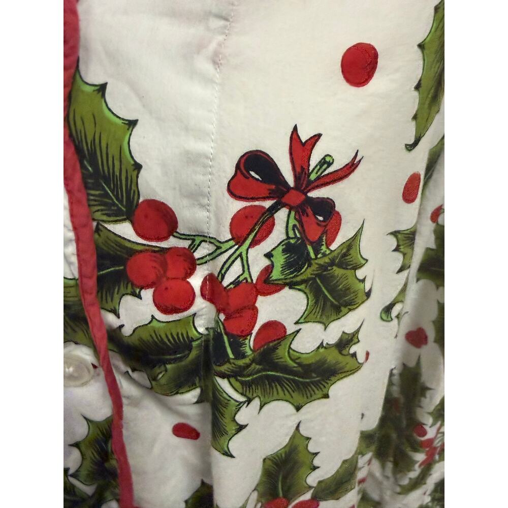Heidi Carey 100%cotton holly berry christmas Pajama set womens Large - Picture 4 of 9